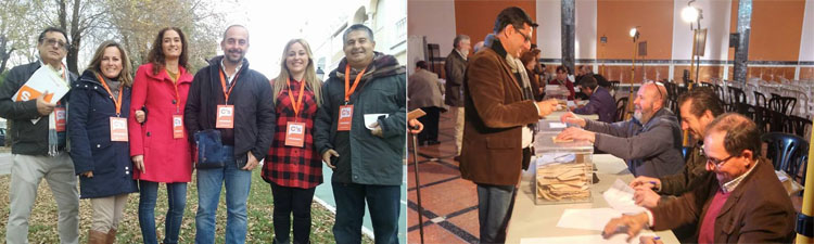 PSOE y Ciudadanos muestran su satisfacción por los resultados de las elecciones generales en Utrera