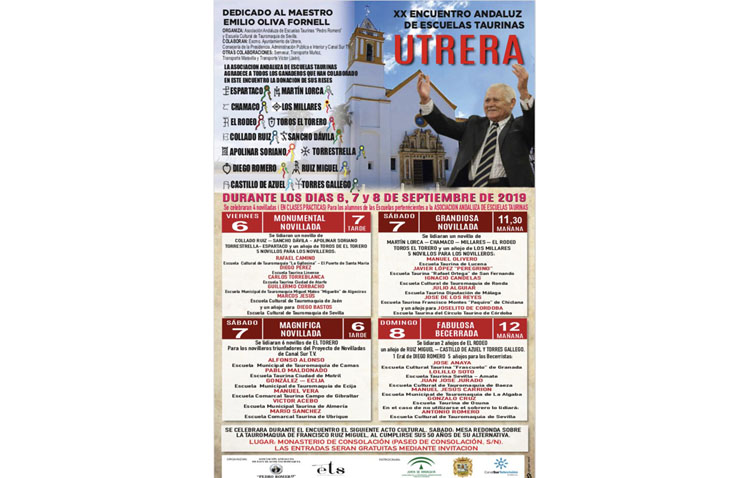 Comienza en Utrera el encuentro andaluz de escuelas taurinas con un acto de inauguración y una novillada