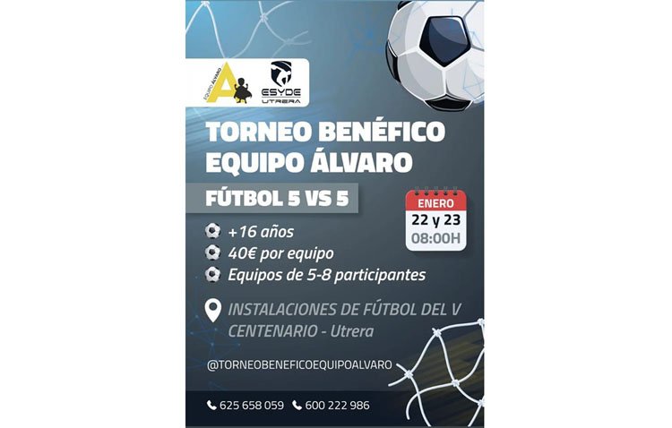 Un torneo benéfico en Utrera para potenciar la investigación de la ‘enfermedad rara’ que padece el pequeño Álvaro