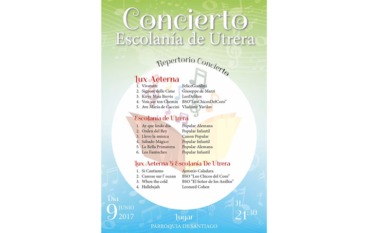 La escolanía de Utrera ofrecerá un concierto en la parroquia de Santiago