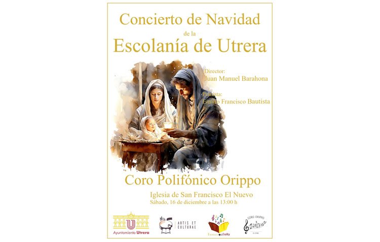La Escolanía de Utrera canta a la Navidad en la iglesia de San Francisco
