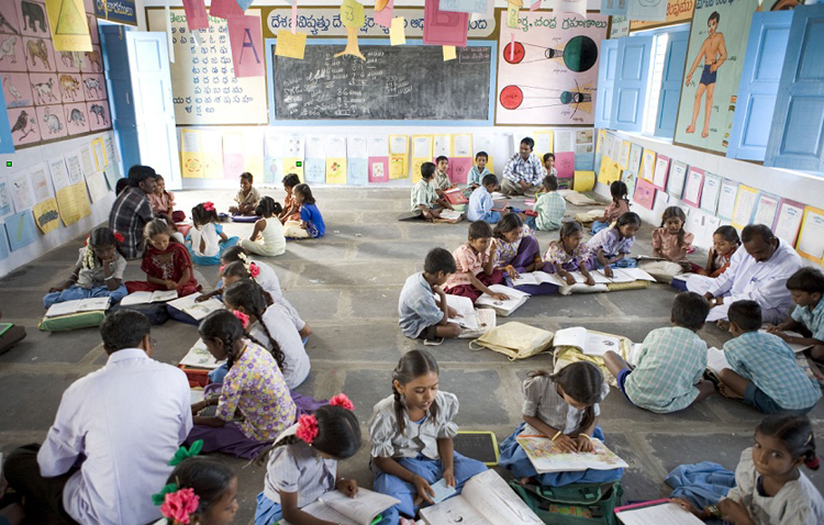 La recaudación de la marcha solidaria realizada de los centros educativos utreranos ayuda a construir una escuela en India