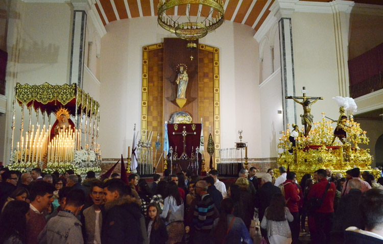 Martes Santo salesiano con el Cristo del Amor y la Virgen de las Veredas