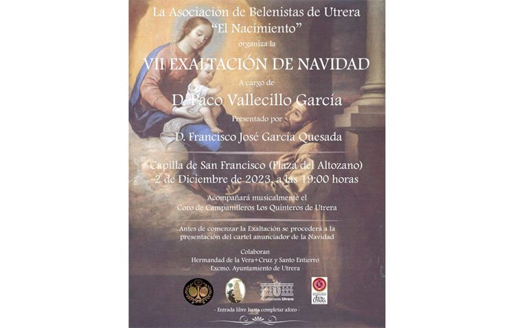 El utrerano Paco Valle pronuncia la exaltación de Navidad de la asociación de belenistas de Utrera