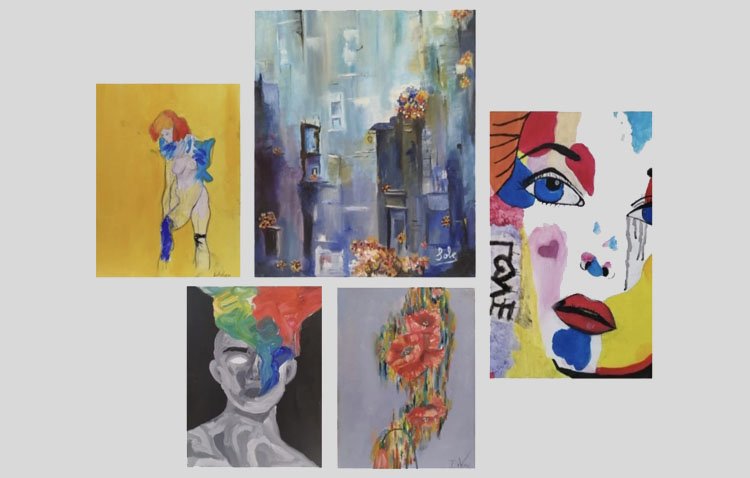 El colectivo ‘ESArtes’ lleva a la Casa de la Cultura una exposición colectiva de pintura del taller de artes plásticas