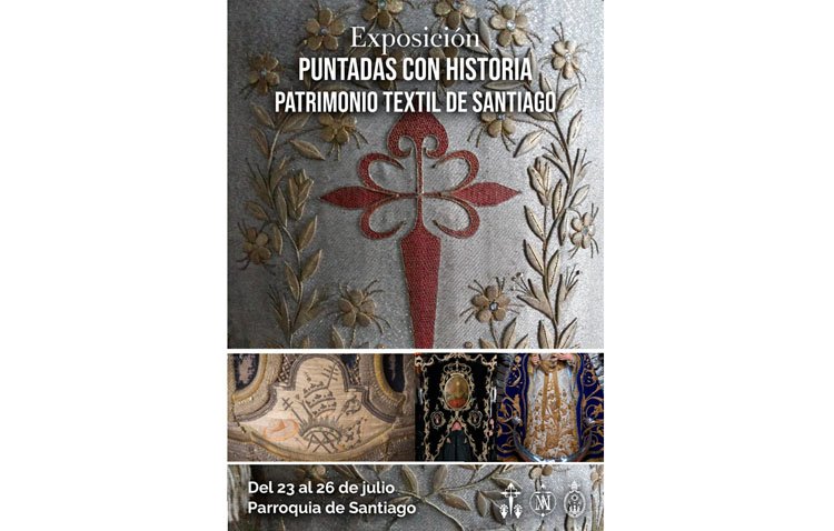 La parroquia de Santiago muestra su patrimonio textil en una exposición