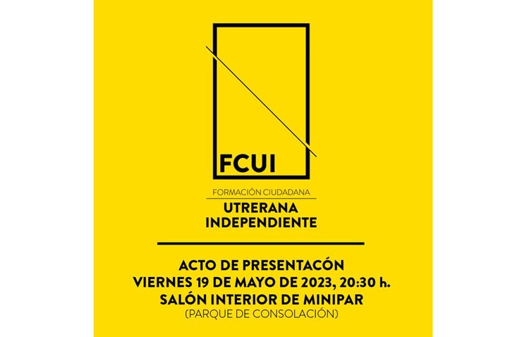FCUI presenta este viernes oficialmente su candidatura a las elecciones municipales de Utrera