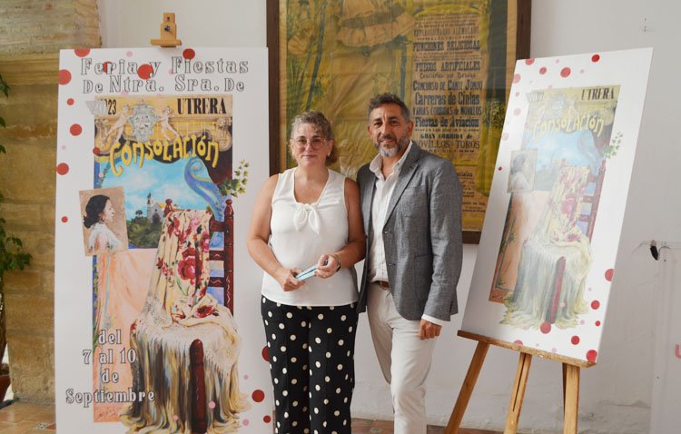 Un homenaje histórico a la feria de Utrera, en el cartel de Beatriz Hurtado [VÍDEO]