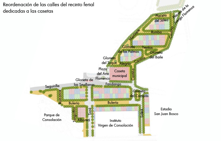 El recinto ferial de Utrera experimentará importantes cambios en 2020, con la creación de nuevas calles y la mejora de espacios