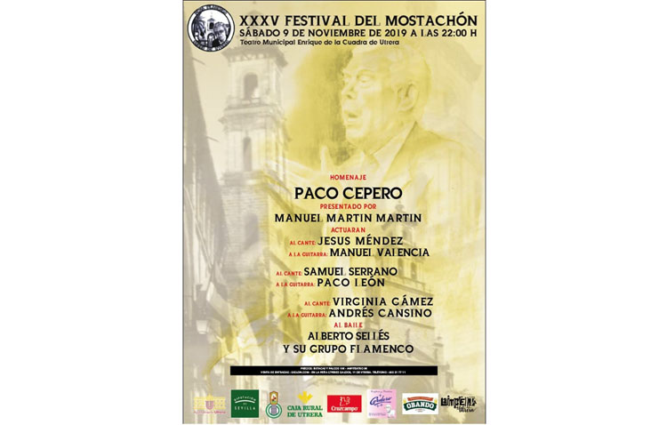 Todo listo para un Festival del Mostachón que rendirá homenaje en Utrera al guitarrista Paco Cepero