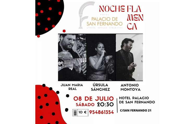 Recital flamenco nocturno en el hotel Palacio de San Fernando