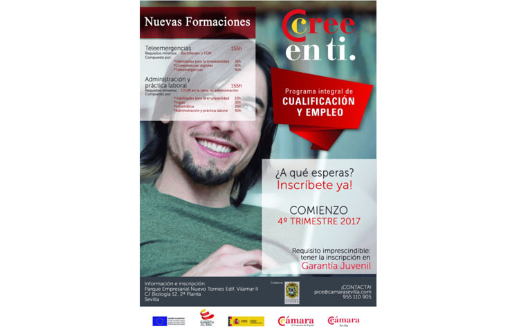 El Sistema Nacional de Garantía Juvenil ofrece en Utrera cursos de teleemergencias y administración y práctica laboral
