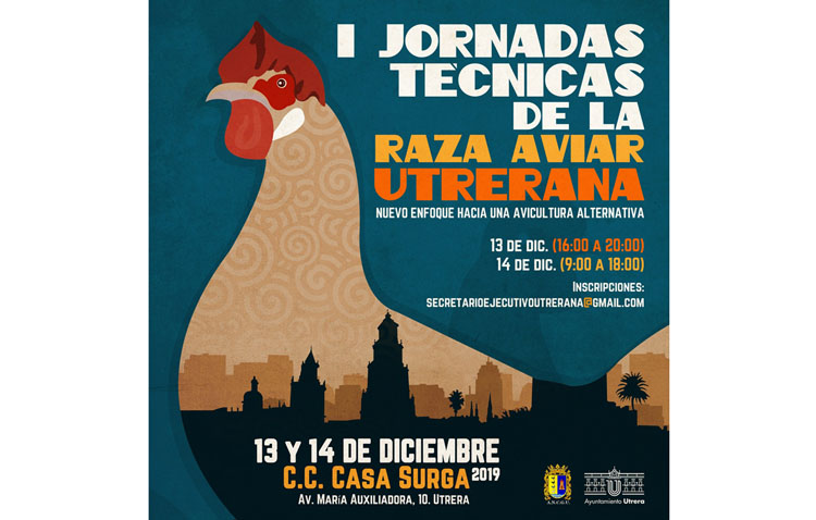 Unas jornadas técnicas de la raza aviar de Utrera sustituyen este fin de semana la tradicional feria de la gallina utrerana