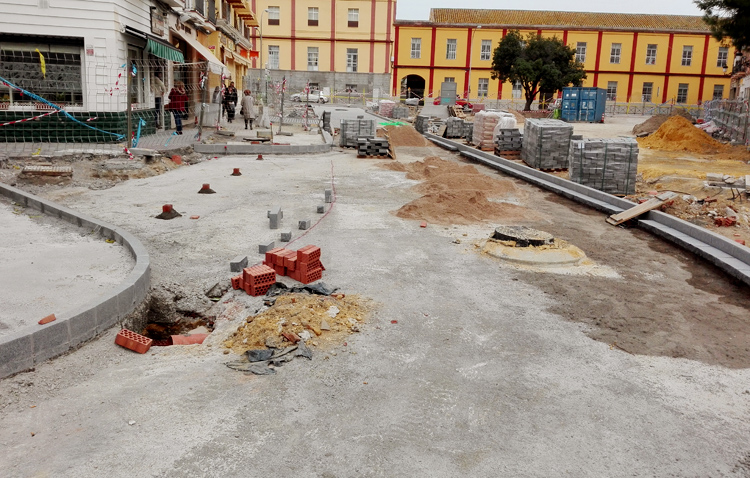 Las obras de la glorieta Pío XII ya acumulan retrasos