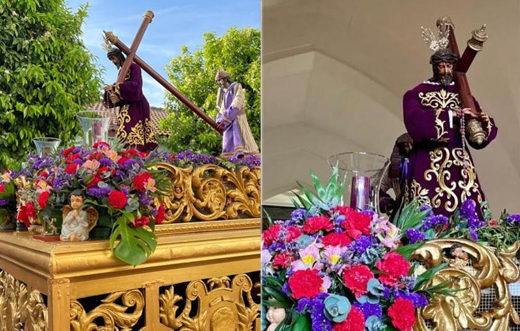 La pedanía utrerana de Guadalema de los Quintero se echa a la calle este Viernes de Dolores con su procesión escolar