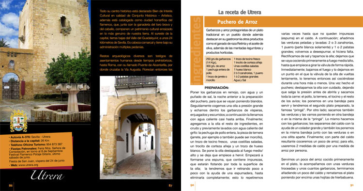 La ciudad de Utrera, presente en la guía «Ruta del arroz» de la provincia