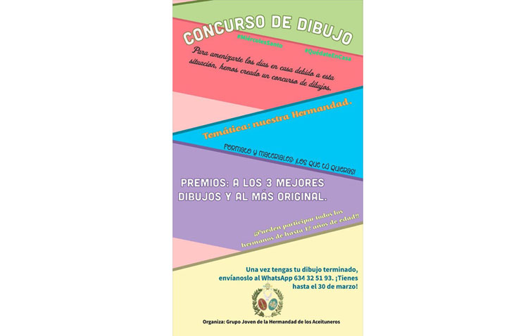 La hermandad de los Aceituneros organiza un concurso de dibujos