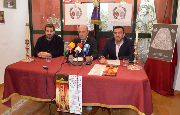 Una mesa redonda, una conferencia y un libro, actos de los Aceituneros tras la restauración del Señor Atado a la Columna