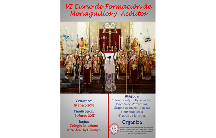 La hermandad de los Estudiantes organiza un curso de formación de monaguillos y acólitos
