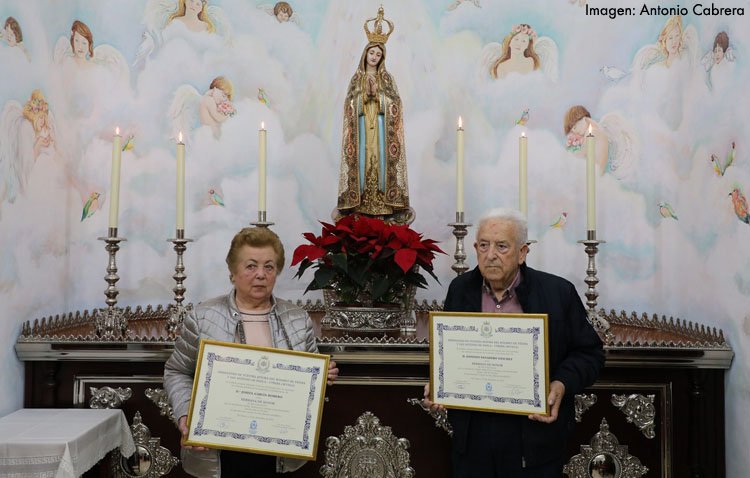 El merecido homenaje a toda una vida de dedicación a la hermandad de Fátima