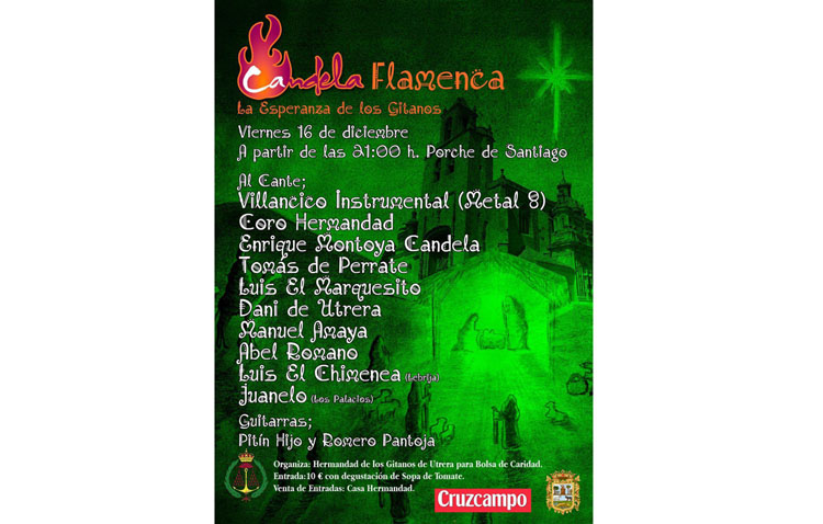 La hermandad de los Gitanos organiza una candela flamenca con una decena de actuaciones
