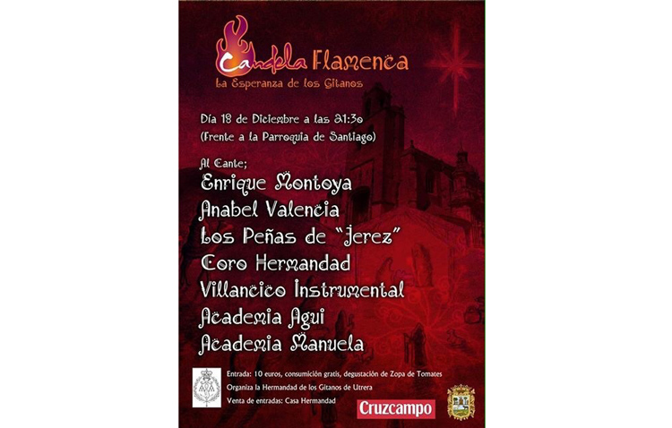 La hermandad de los Gitanos organiza una candela navideña frente a Santiago