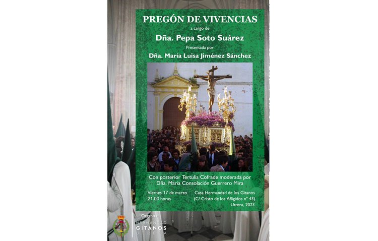 Recuerdos y emociones dan forma este viernes al ‘Pregón de vivencias’ de la hermandad de los Gitanos