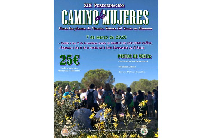 La hermandad del Rocío de Utrera organiza su «Camino de mujeres» para celebrar el Día de la Mujer
