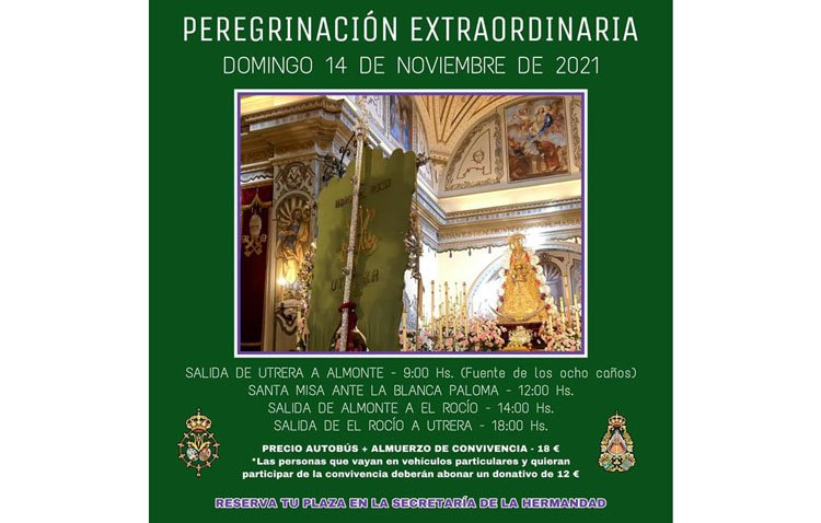 Domingo de peregrinación de la hermandad del Rocío de Utrera a Almonte
