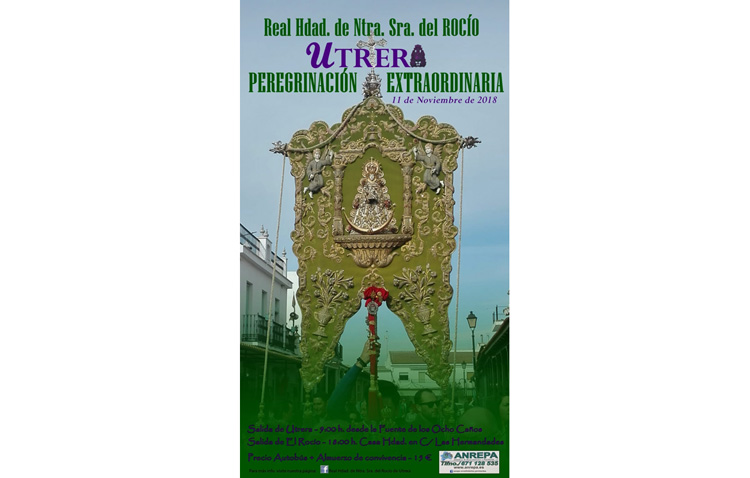 La hermandad del Rocío de Utrera organiza un año más su peregrinación extraordinaria a la aldea