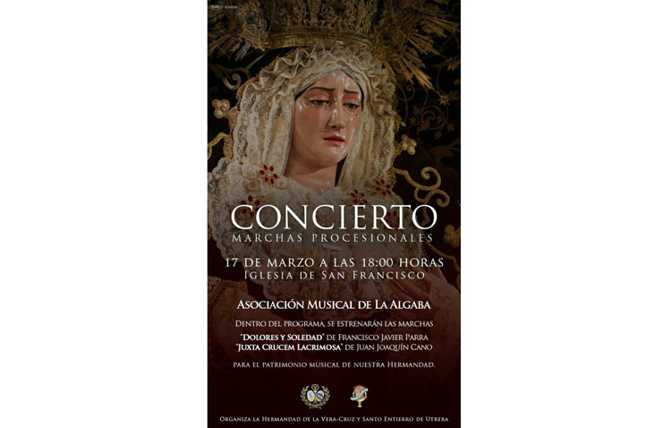 Un concierto en la iglesia de San Francisco para presentar dos nuevas marchas dedicadas a la Virgen de los Dolores