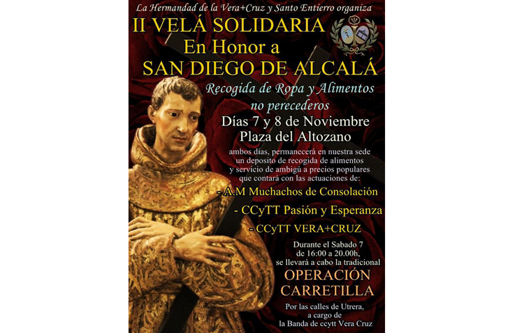 Velá solidaria y «Operación carretilla» en la hermandad de la Vera-Cruz
