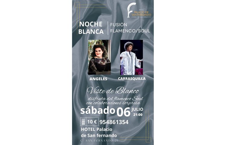 El hotel ‘Palacio de San Fernando’ organiza una ‘Noche blanca’ con fusión de flamenco y soul