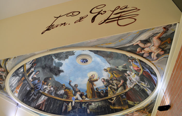 El instituto José María Infantes amplía su «museo» con la cúpula de San Antonio de la Florida (GALERÍA)