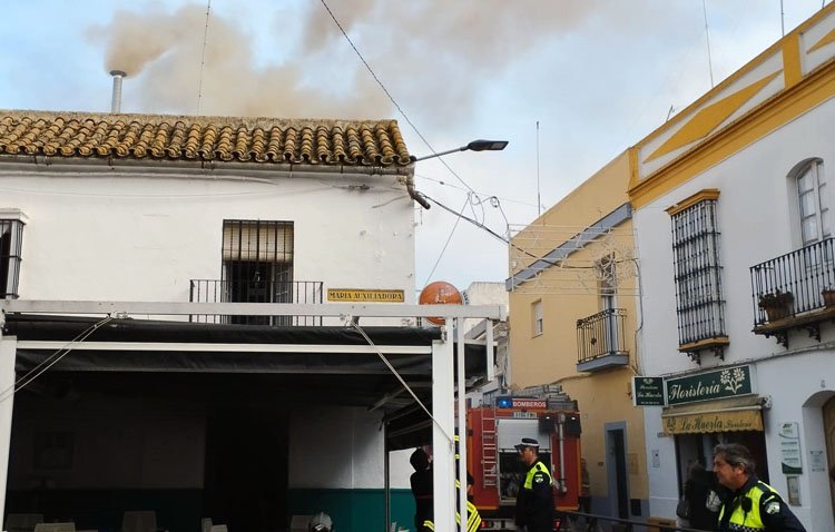Un bar de La Vereda, afectado por un incendio registrado en su cocina