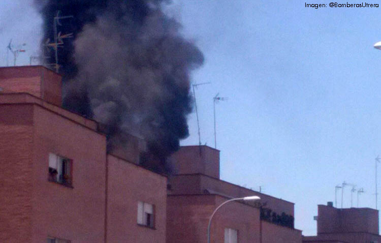 Desalojado un bloque de Brigadas Internacionales por el incendio en una vivienda