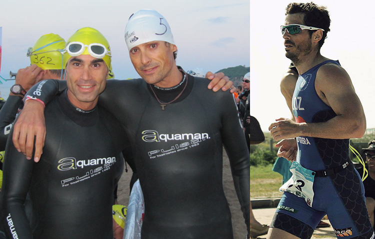 Tres triatletas del Club Poseidón en el «ironman» de Vitoria