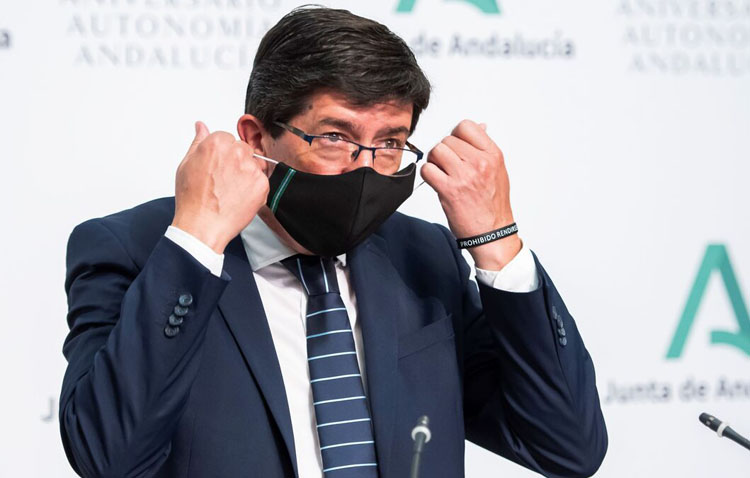 El vicepresidente de la Junta descarta restricciones de movilidad para «ningún municipio» andaluz