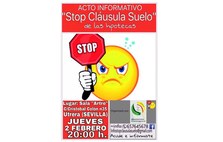 «Juntos por Utrera» organiza un acto informativo sobre las cláusulas suelo