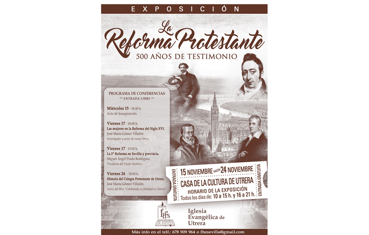 Un ciclo cultural para conmemorar en Utrera los 500 años de la reforma protestante