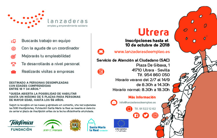 Utrera se suma a los municipios que renovarán su lanzadera de empleo para mejorar la inserción laboral de 20 personas