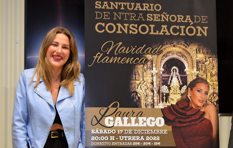 La cantante Laura Gallego, protagonista este sábado del recital navideño en el santuario de Consolación [AUDIO ENTREVISTA ‘UTRERA ES CULTURA’]