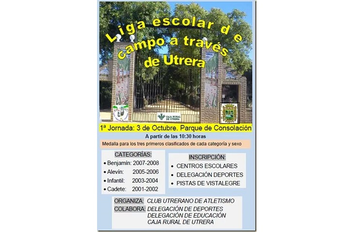 Este sábado se inicia la liga escolar de campo a través