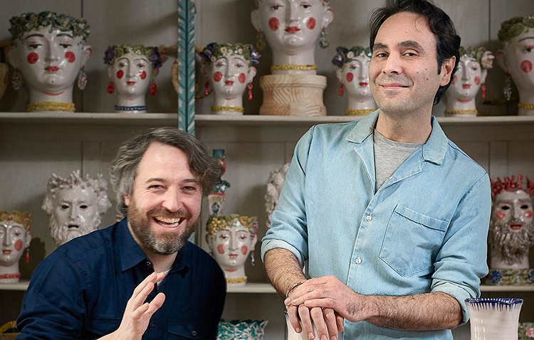 Luciano Galán (a la derecha), junto a Daniel Maldonado