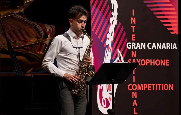 El joven utrerano Luis González arrasa en el concurso internacional de saxofón de Gran Canaria