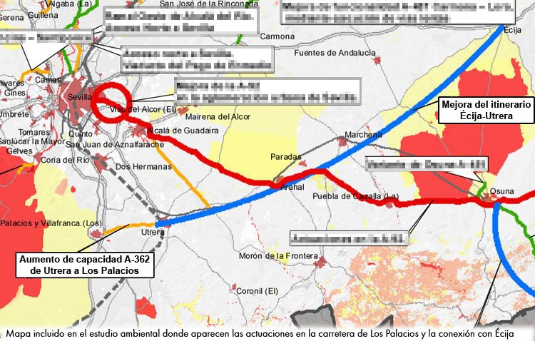 La mejora de la conexión de Utrera con Los Palacios y Écija, una «prioridad» en el nuevo plan de infraestructuras de la Junta