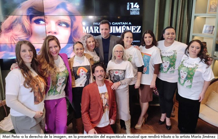 La cantaora utrerana Mari Peña participará en un importante espectáculo benéfico de homenaje a María Jiménez