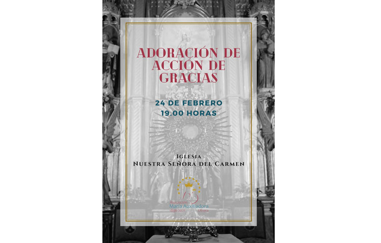 Una adoración eucarística de acción de gracias por el 125º aniversario de la asociación de María Auxiliadora de Utrera