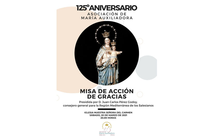 Una misa de acción de gracias para celebrar los 125 años de vida de la asociación de María Auxiliadora de Utrera