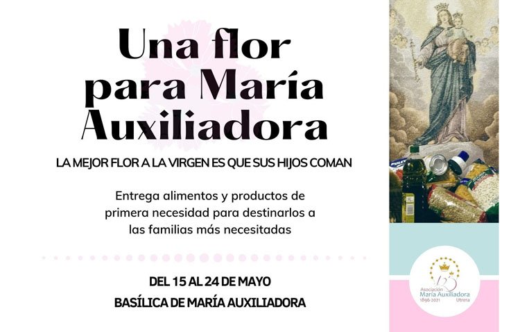 Una campaña de recogida de alimentos y productos de primera necesidad en la asociación de María Auxiliadora